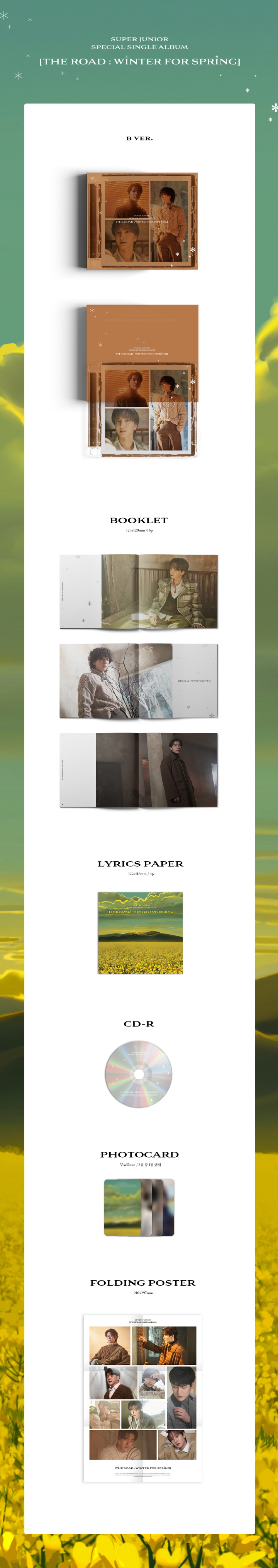 SUPER JUNIOR - 'The Road : Winter for Spring' Limited Edition (B ver)