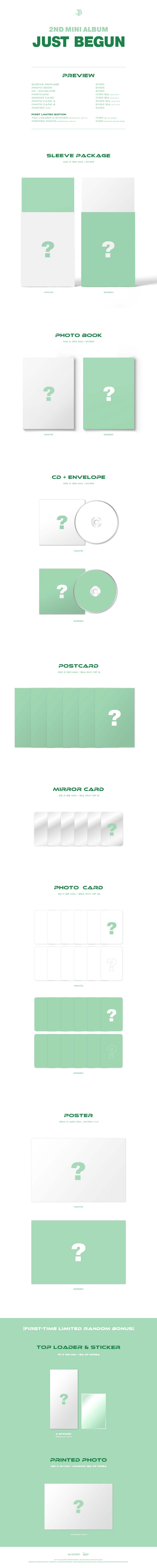 JUST B - 2nd Mini [JUST BEGUN] Random Ver.