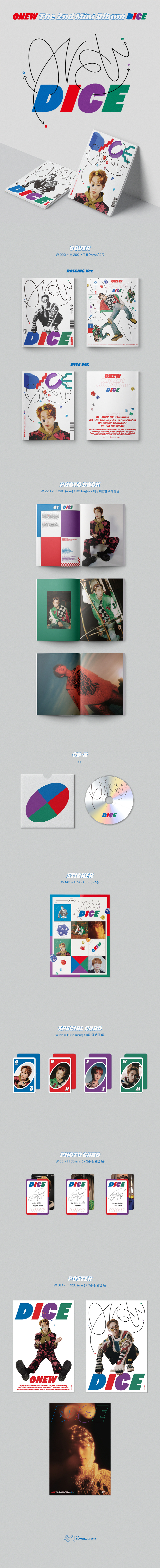 ONEW - 2ND Mini [DICE] Photo Book Ver