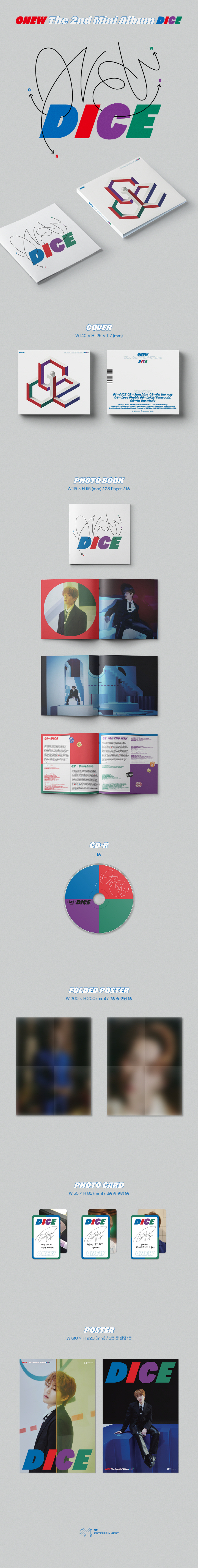 ONEW - 2ND Mini [DICE] Digipack Ver