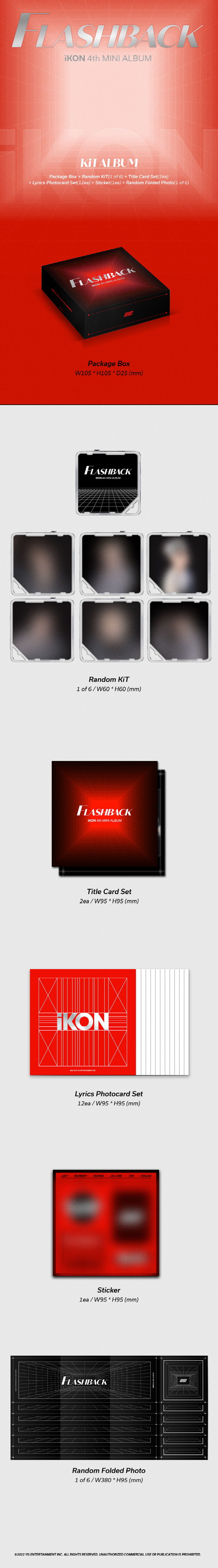 iKON - 4th MINI [FLASHBACK] KiT (Random ver)
