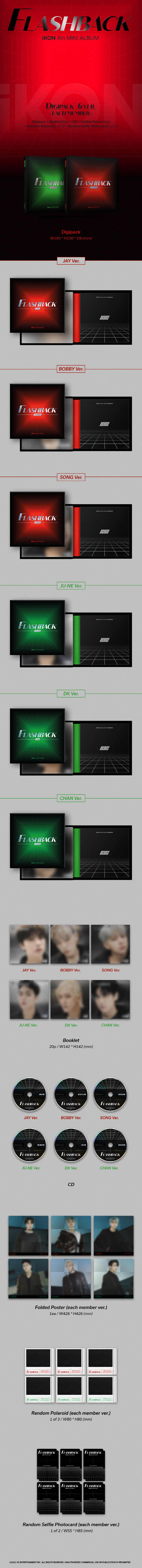iKON - 4TH MINI [FLASHBACK] DIGIPACK Ver (Random Ver.)