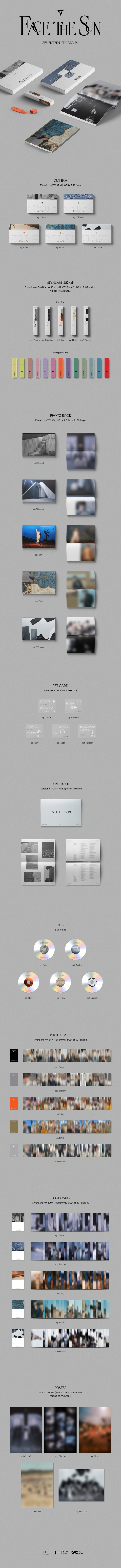 SEVENTEEN - 4th Album [Face the Sun] (Random ver.)