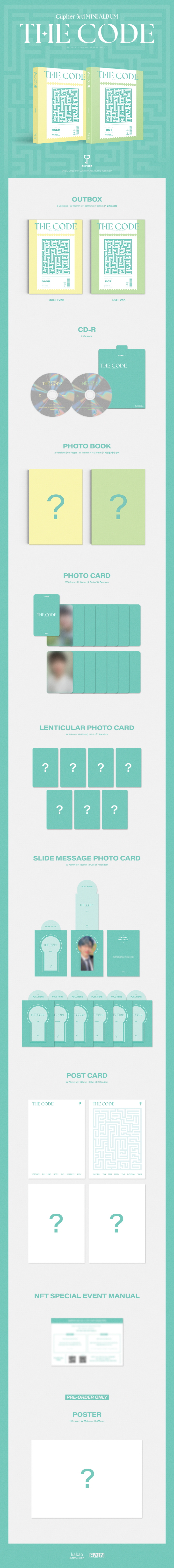 Ciipher - 3RD MINI [THE CODE]] Random Ver.