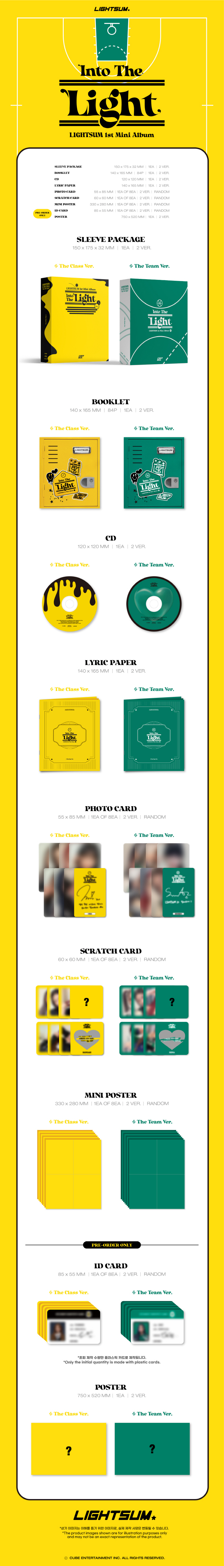 LIGHTSUM - 1ST MINI [Into The Light] (Random ver.)
