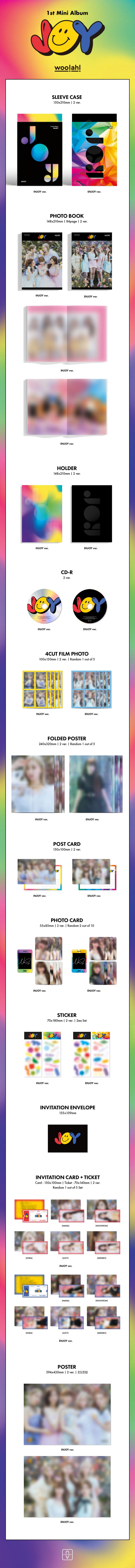 WOO!AH! - 1ST MINI [ JOY] RANDOM VER.
