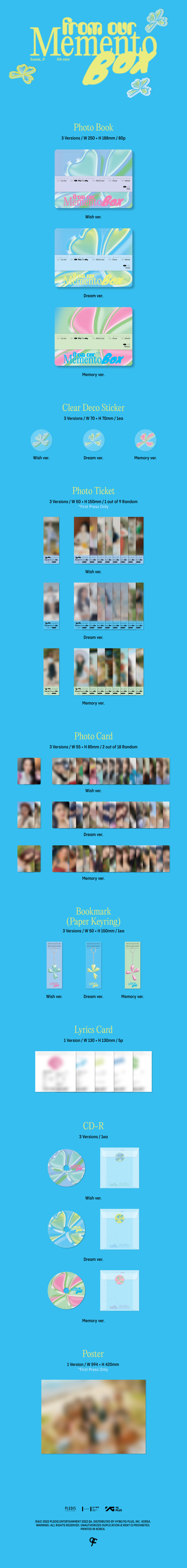 FROMIS_9 - 5th Mini [from our Memento Box] Random ver.