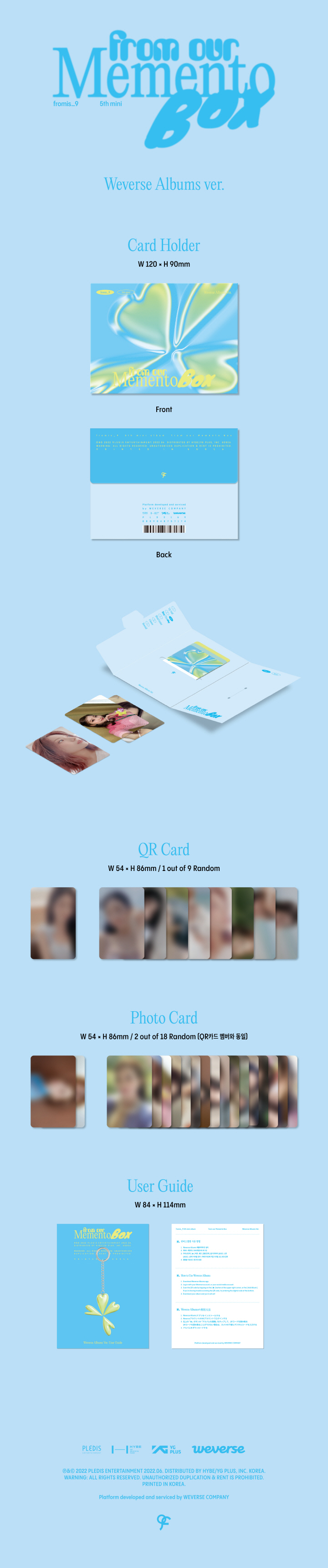 fromis_9 - 5th Mini Album [from our Memento Box] Weverse Albums Random ver.