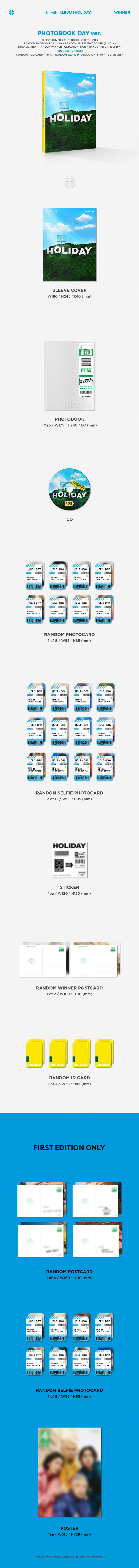 WINNER - 4th MINI ALBUM [HOLIDAY] (Random Ver.) Random