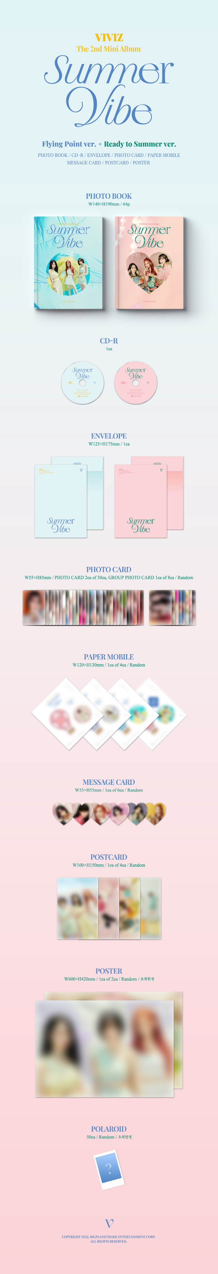 VIVIZ - 2nd mini album [Summer vibe] Photobook (Random)