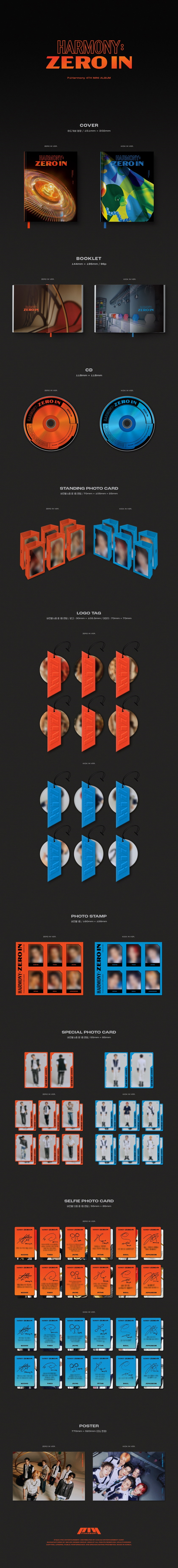 P1Harmony - 4th Mini Album [HARMONY : ZERO IN] (Random ver.)