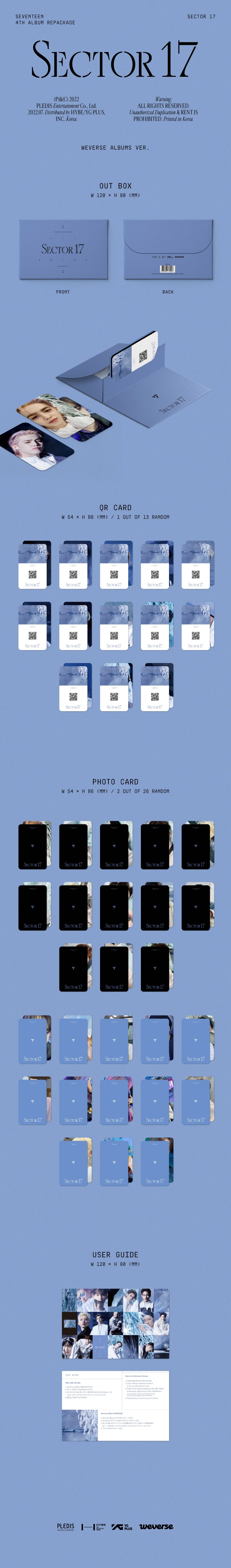 SEVENTEEN - 4th Album Repackage [SECTOR 17] Weverse Albums ver.