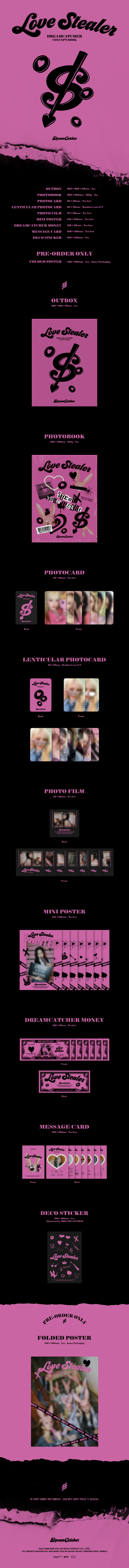 Dream catcher - Concept book Love stealer ver.