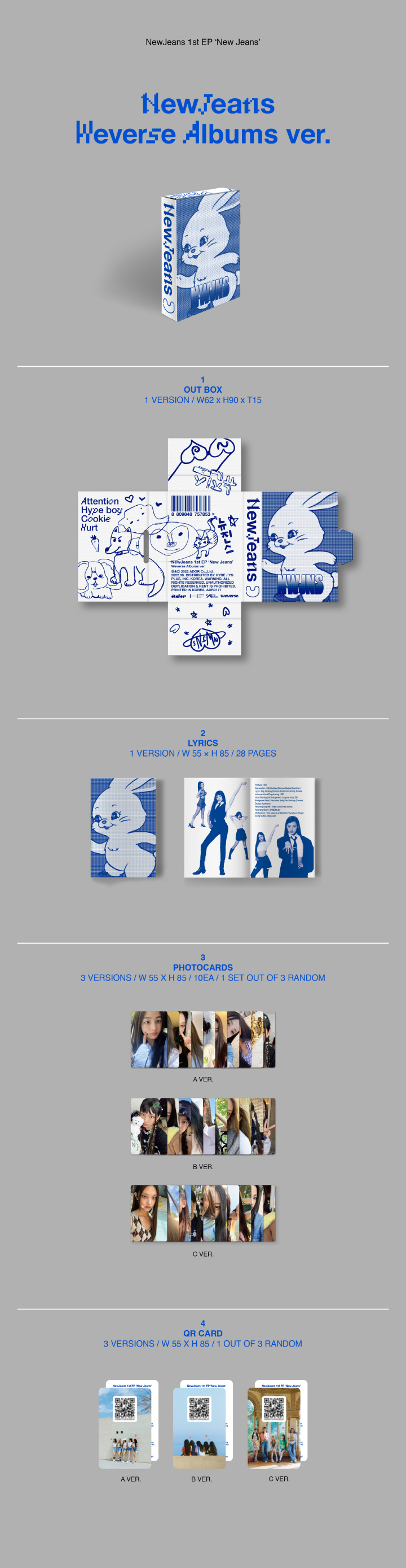 NewJeans - 1st EP [New Jeans] Weverse Albums ver.