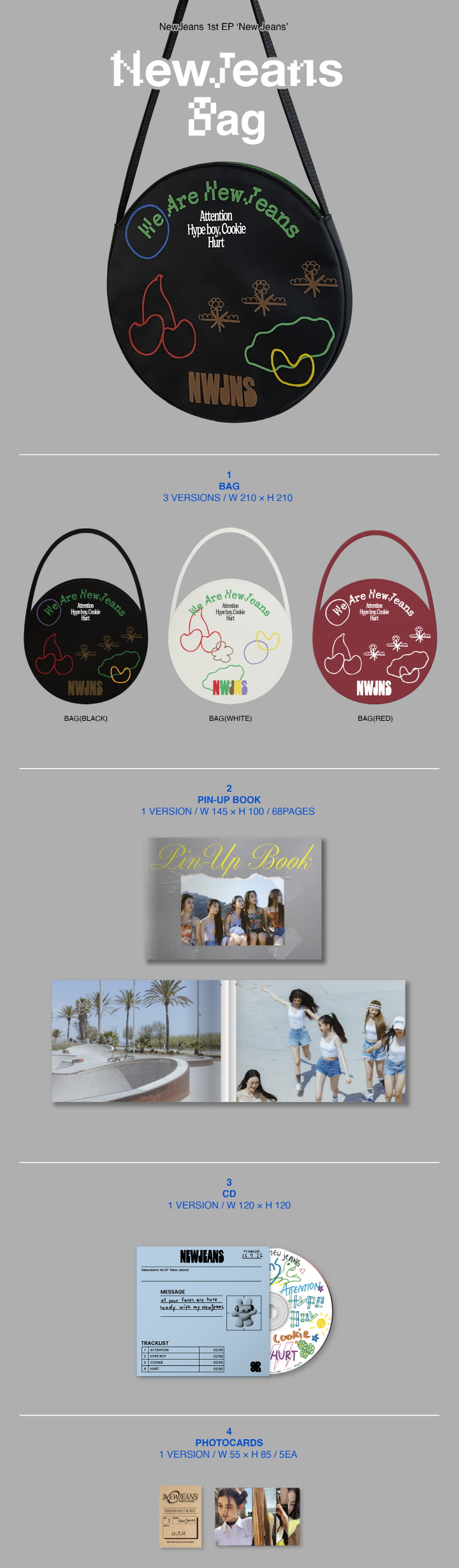 NewJeans - 1st EP [New Jeans] Bag Red ver.