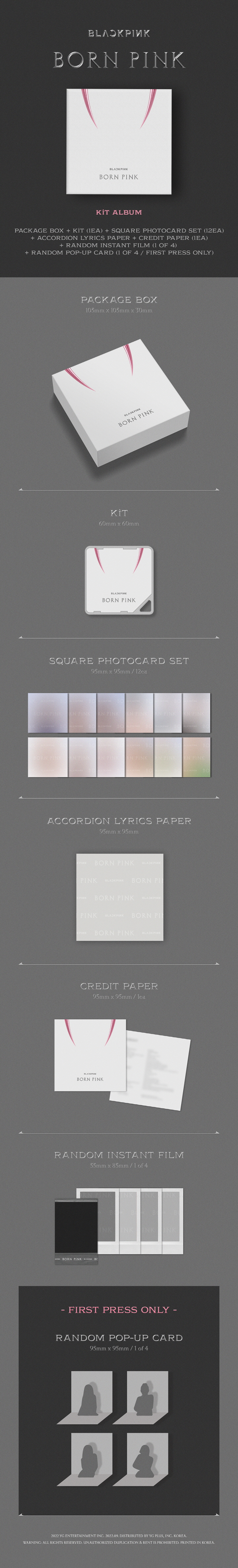 BLACKPINK - 2nd ALBUM [BORN PINK] KiT ALBUM