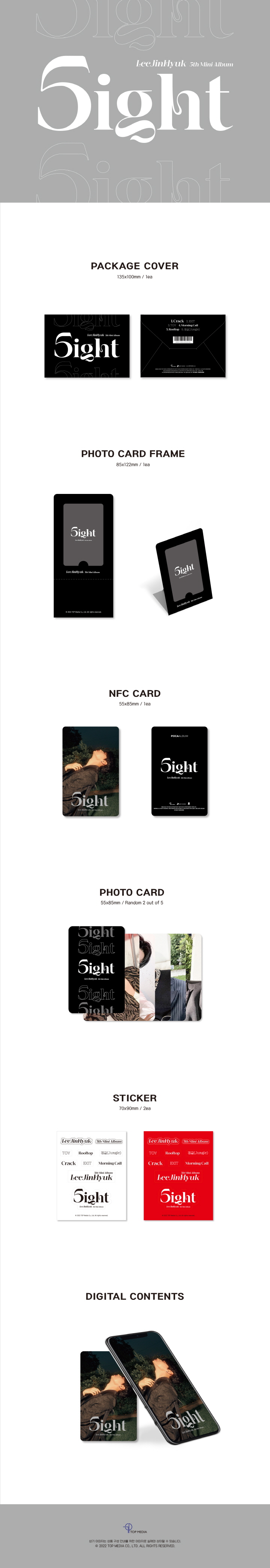 Lee jin hyuk - 5ight Phoca Album ver