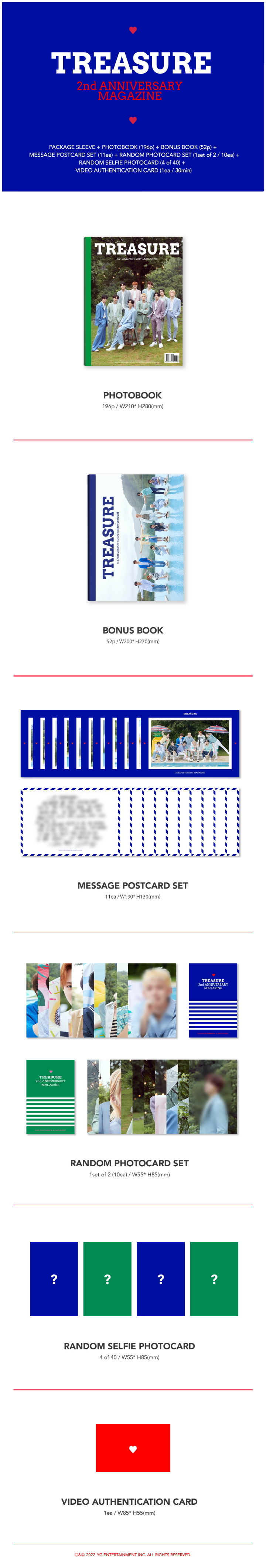 TREASURE - 2nd ANNIVERSARY MAGAZINE + interAsia Photocard