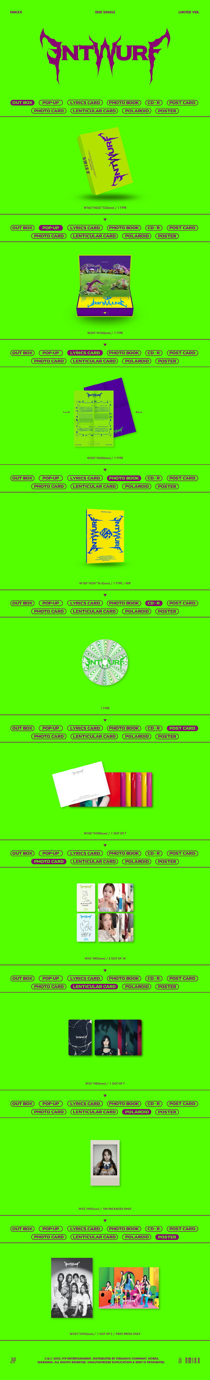 NMIXX - 2nd Single Album [ENTWURF] (Limited Ver.)