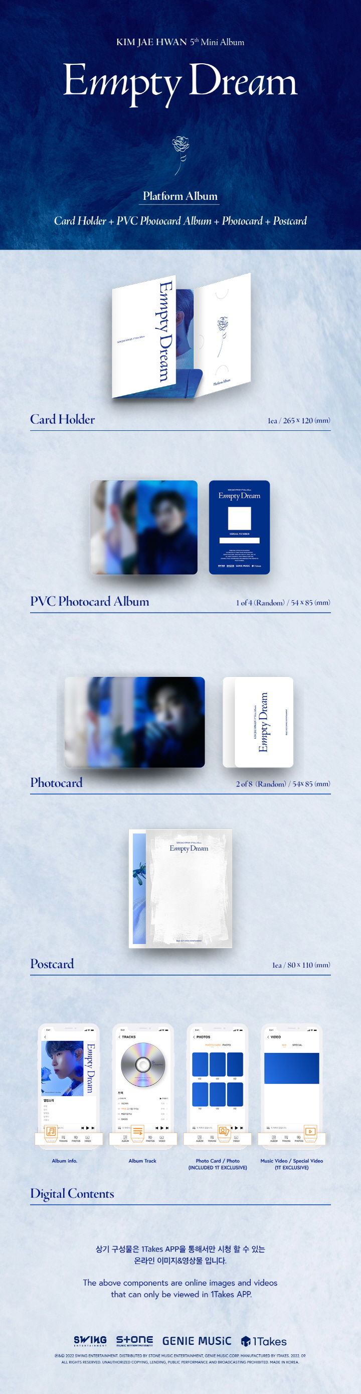 Kim Jae hwan - Empty Dream PLATFORM ALBUM VER.