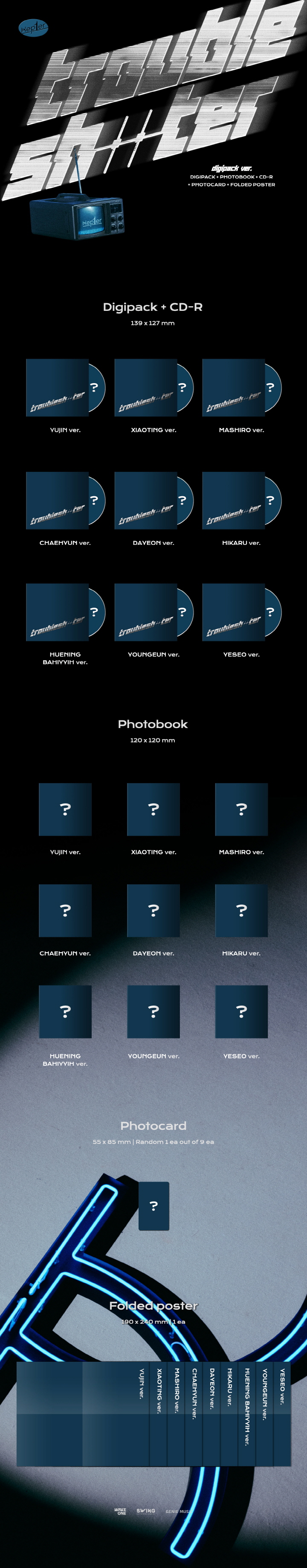 Kep1er - 3rd Mini [ TROUBLESHOOTER] Digipack random ver.