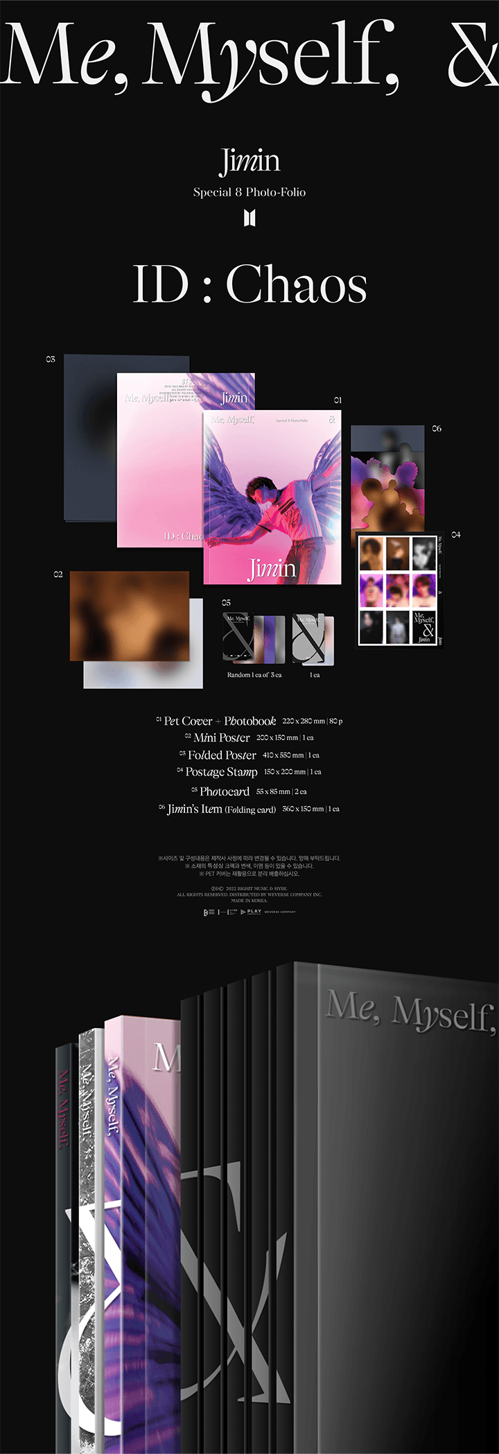 BTS - Special 8 Photo-Folio Me, Myself, and Jimin 'ID:Chaos'
