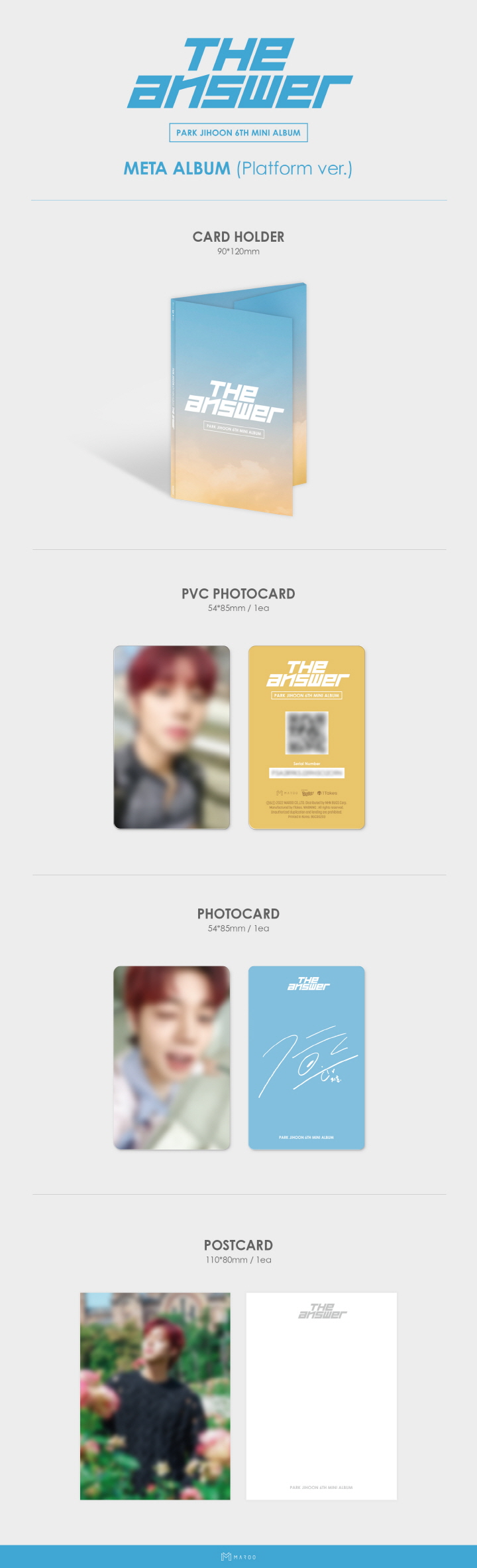 Park jihoon - [THE ANSWER] (Platform ver.)