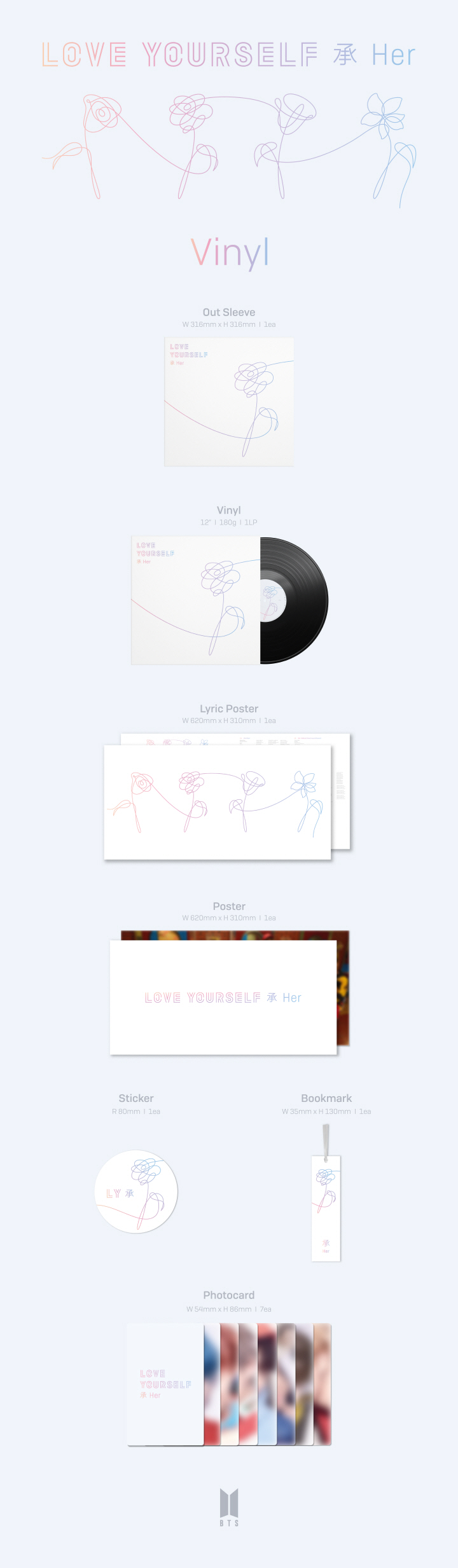 BTS - [ LOVE YOURSELF 承 'Her'] (LP)