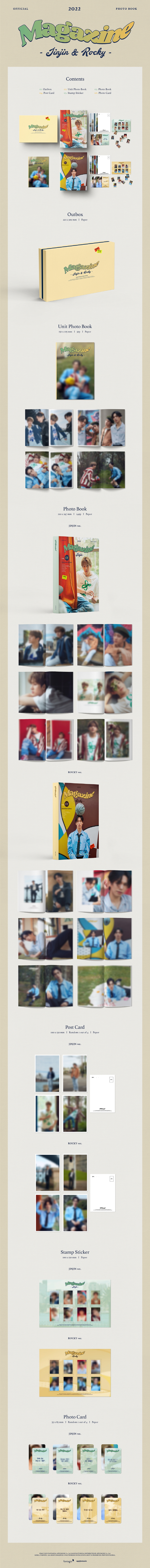 JINJIN & ROCKY (ASTRO) - 2022 OFFICIAL PHOTO BOOK [MAGAZINE] (SET Version)
