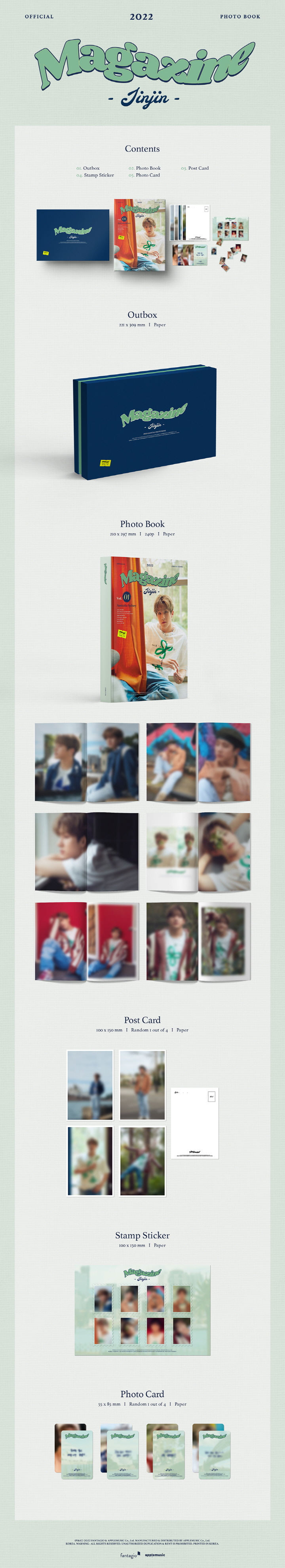 JINJIN - 2022 OFFICIAL PHOTO BOOK [MAGAZINE]