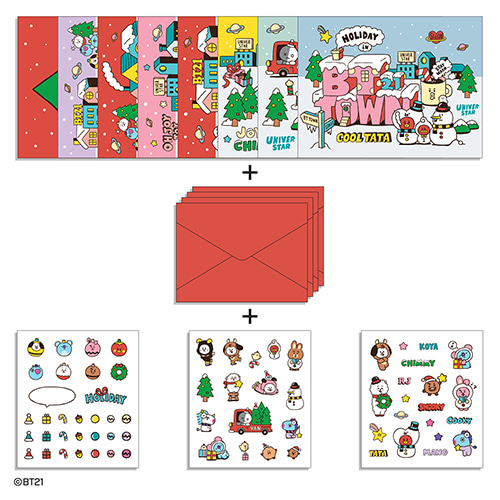 BT21 POSTCARD SET