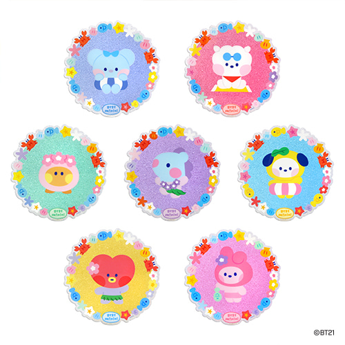 BT21 ACRYLIC COASTER [SUMMER SKY]
