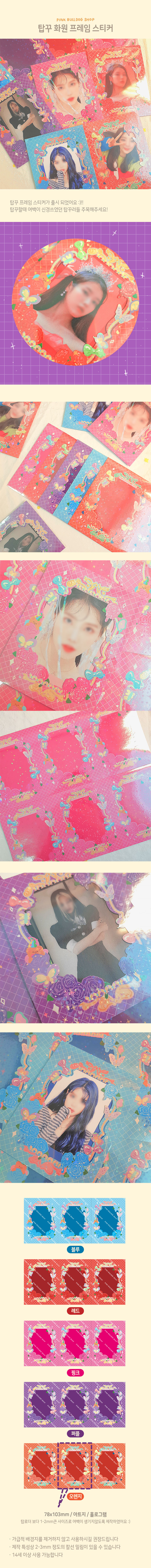 FLOWER GARDEN FRAME STICKER 5SET