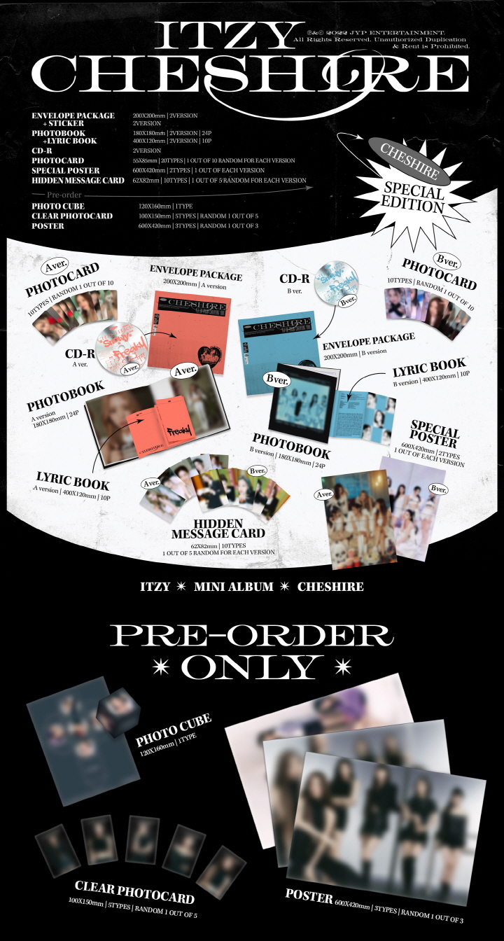 ITZY - < CHESHIRE > SPECIAL EDITION (Random Ver.)