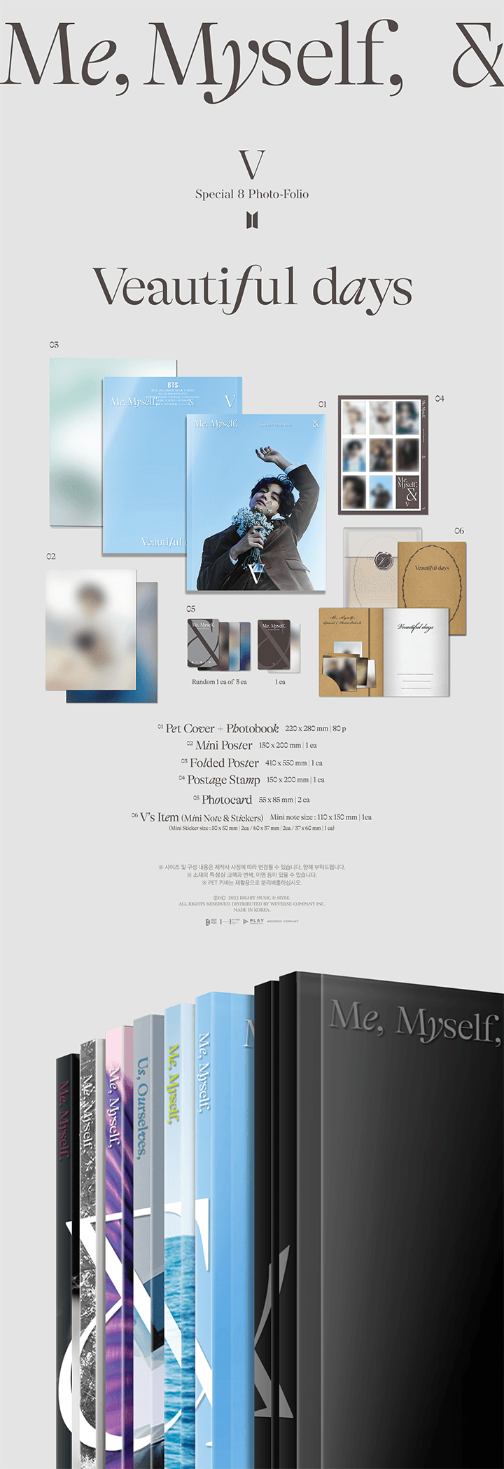 BTS - Special 8 Photo-Folio Me, Myself, and V ‘Veautiful days’