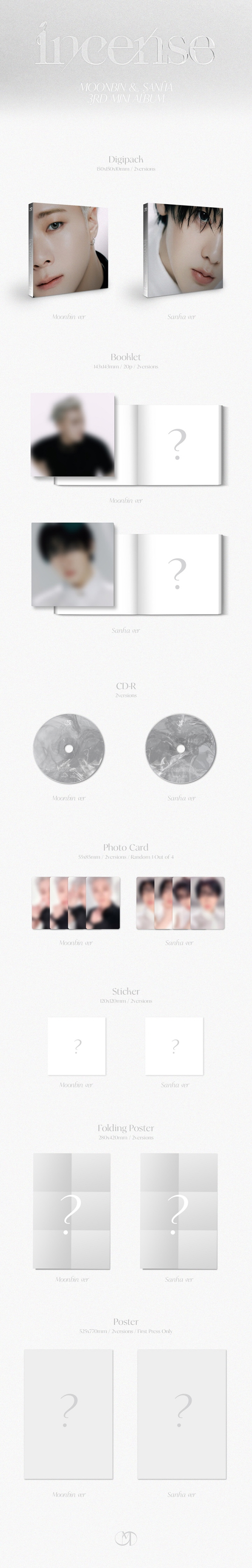 Moonbin & Sanha - [INCENSE](Random ver.) _ Digipack