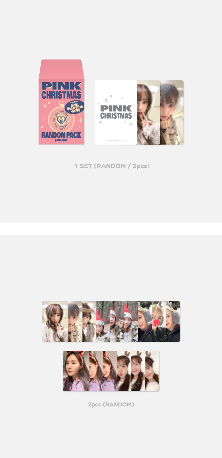 [GIRLS' GENERATION-Oh!GG] PHOTO CARD RANDOM PACK - 2022 PINK CHRISTMAS
