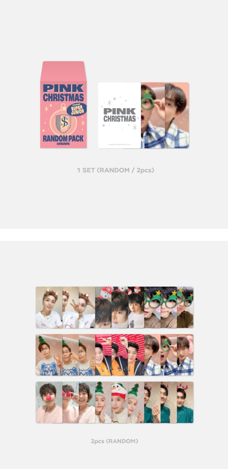 [SUPER JUNIOR] PHOTO CARD RANDOM PACK - 2022 PINK CHRISTMAS