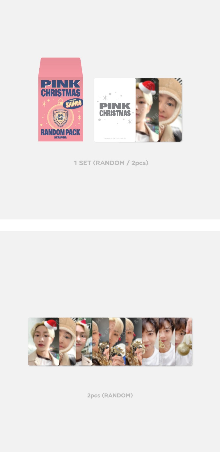 [SHINee] PHOTO CARD RANDOM PACK - 2022 PINK CHRISTMAS