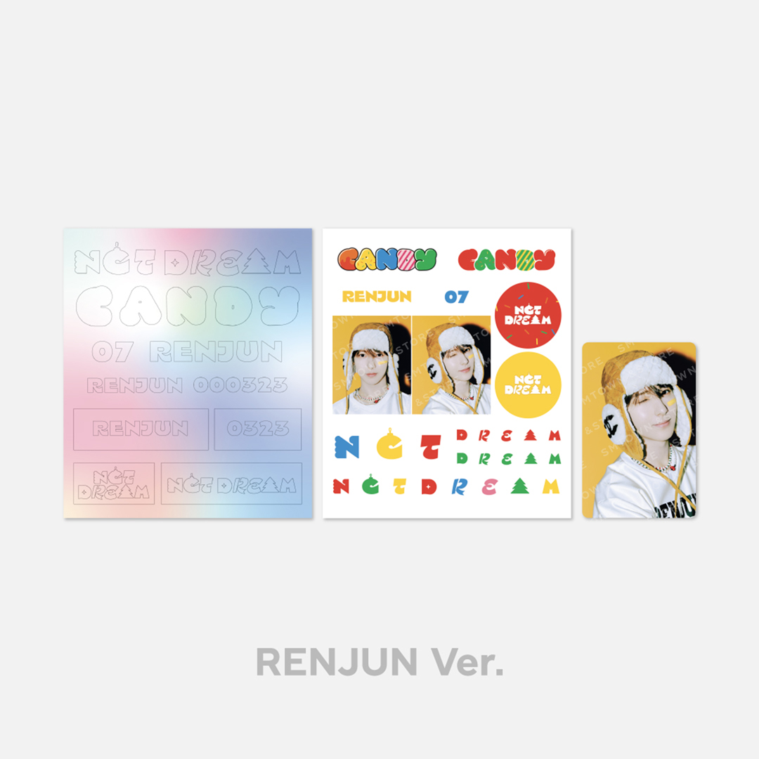 NCT DREAM - FANLIGHT DECO STICKER SET [Candy] (Renjun ver.)