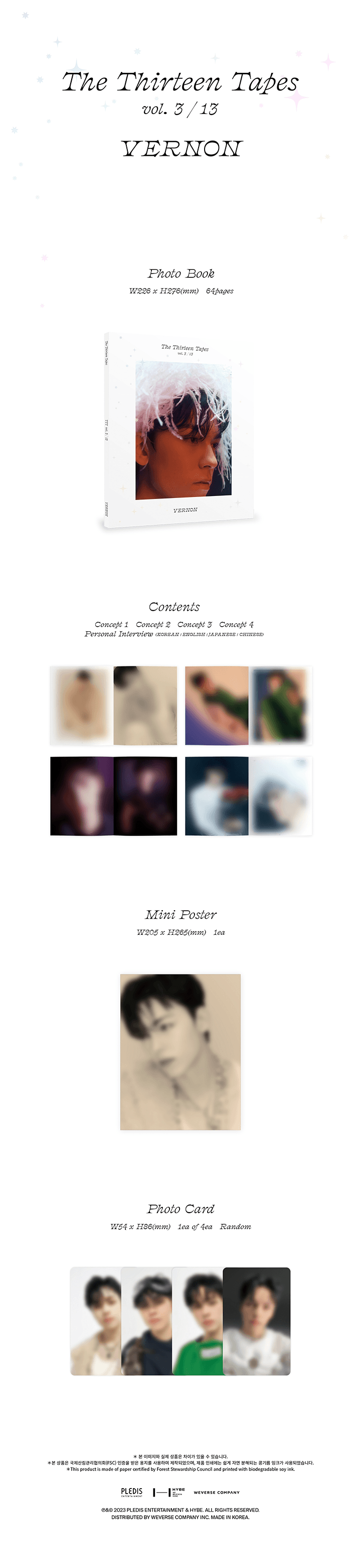 [Weverse] Vernon -[The Thirteen Tapes (TTT)] vol. 3/13 VERNON