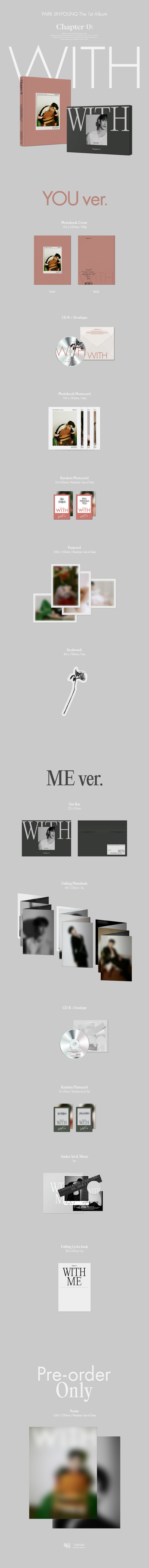 GOT7 Jinyoung - The 1st Album [Chapter 0: WITH] (Random ver.)