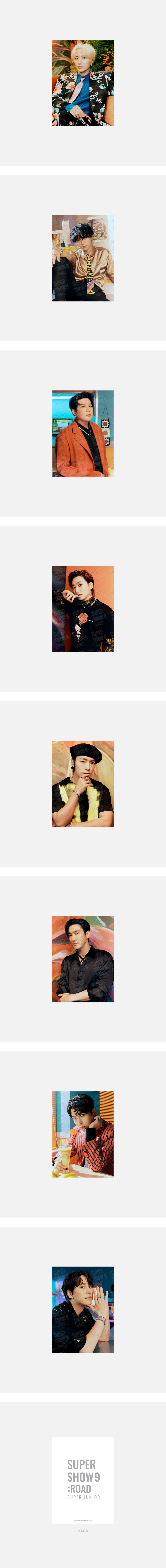 SUPER JUNIOR - SUPER SHOW 9 : ROAD POSTCARD SET