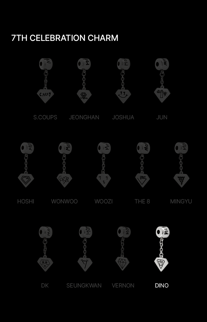 SEVENTEEN	- 7th Celebration Charm (RANDOM VER.)