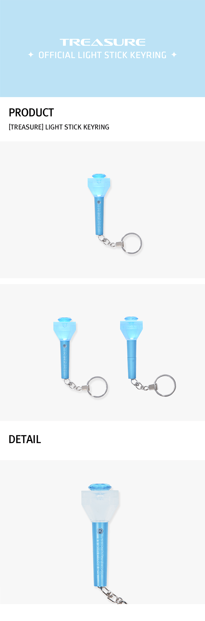 TREASURE - LIGHTSTICK KEYRING