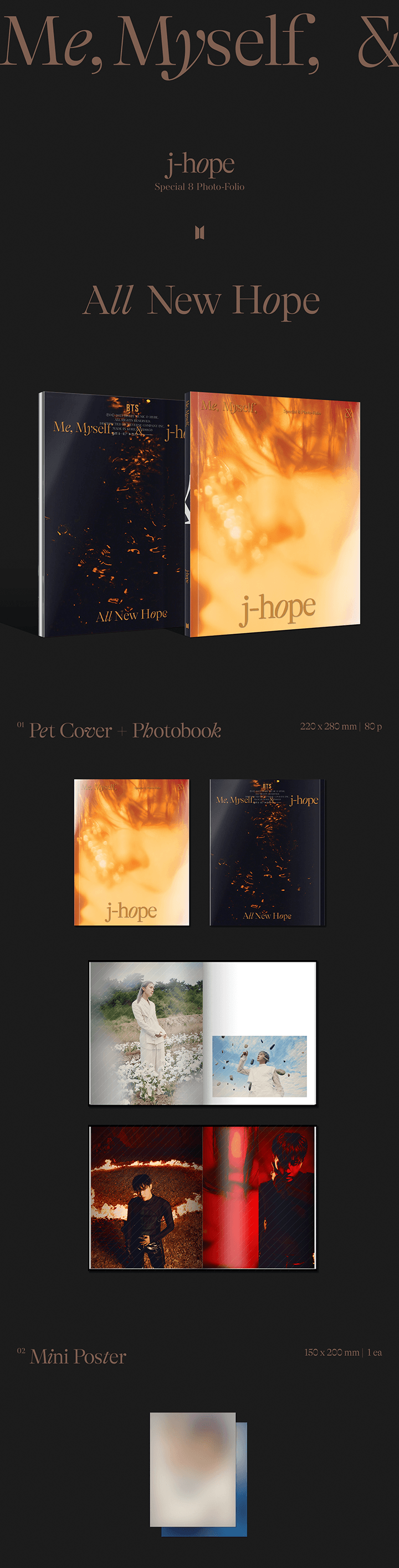 BTS - Special 8 Photo-Folio Me, Myself, and j-hope ‘All New Hope’