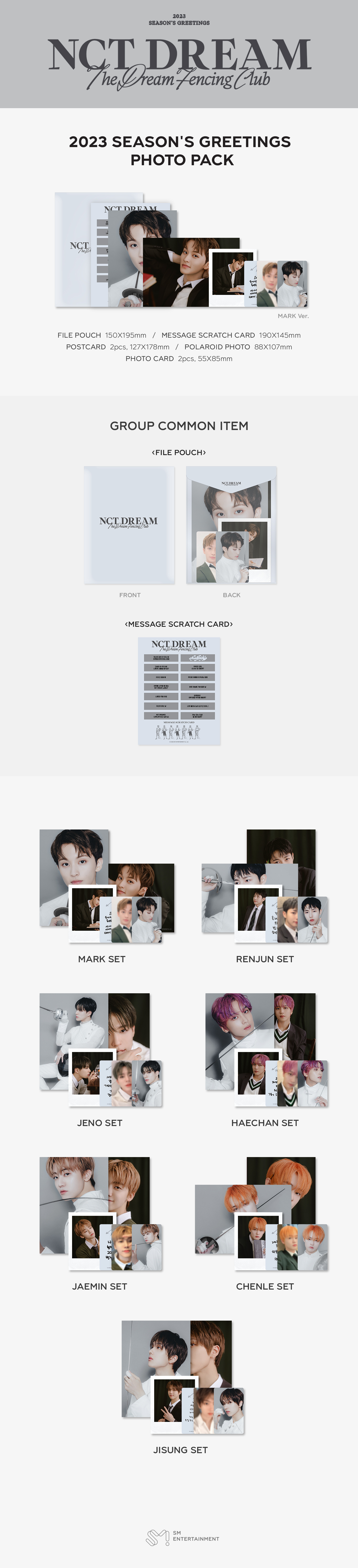 NCT DREAM - 2023 SEASON'S GREETINGS PHOTO PACK (Renjun ver.)