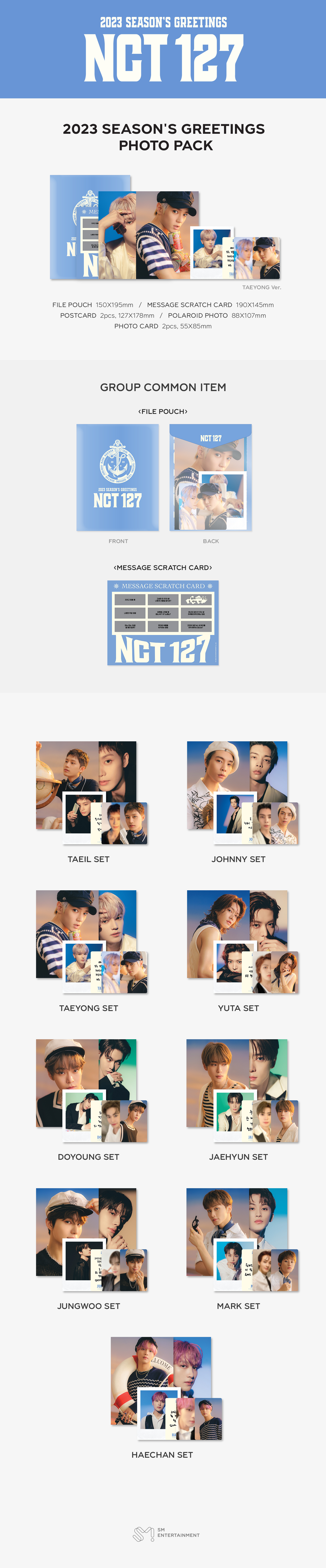NCT 127 - 2023 SEASON'S GREETINGS PHOTO PACK (Mark ver.)