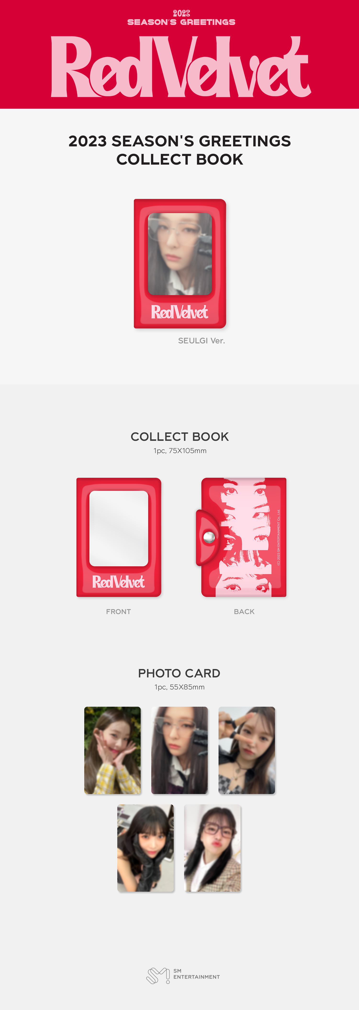 Red Velvet - 2023 SEASON'S GREETINGS PHOTO CARD COLLECT BOOK (Joy ver.)
