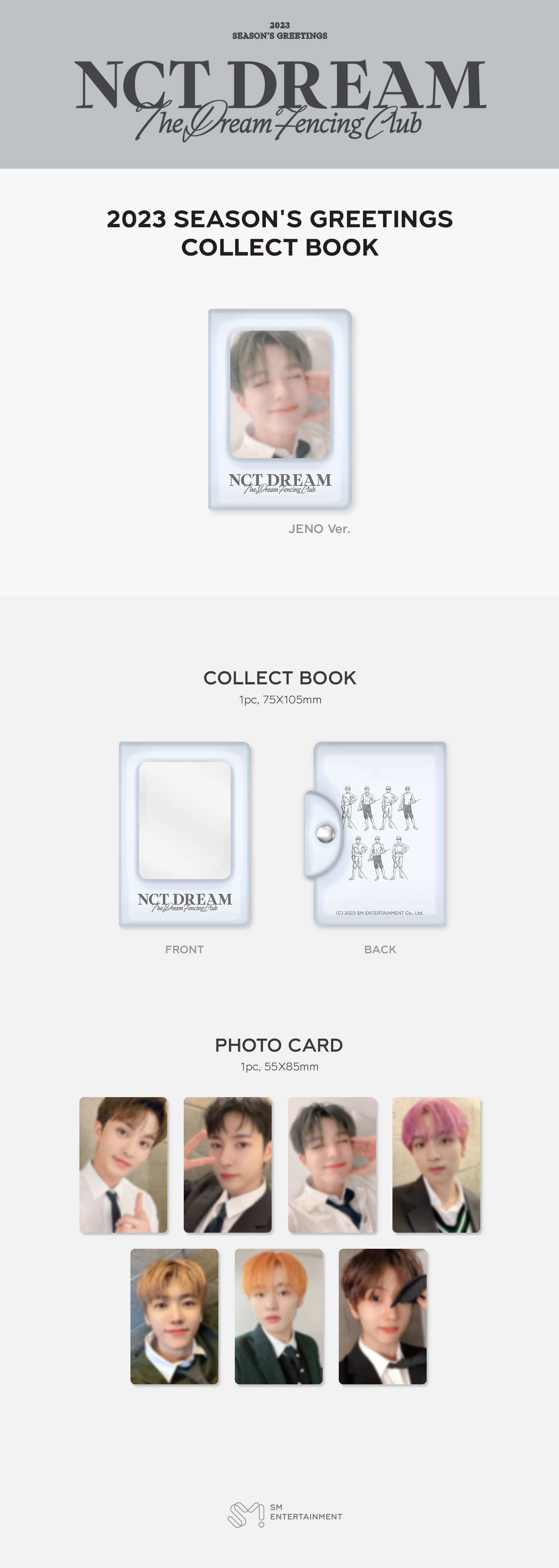 NCT DREAM - 2023 SEASON'S GREETINGS PHOTO CARD COLLECT BOOK (Haechan ver.)